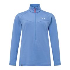 Ženski pulover Salewa Puez Cammino PL Half-Zip-Morning Blue-XS
