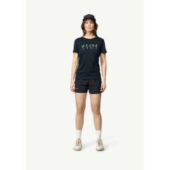 Ženska majica Devold Classic Flowers Tee-Ink-XS