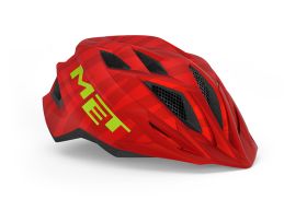 Otroška čelada Met Crackerjack One Size - Black red/matt-Crackerjack - Red/matt