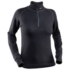 Ženski termo puli Devold Expedition Zip Neck-Ž_devold_expedition-zip-neck-black-XS