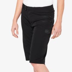 Ženske kolesarske hlače 100% Airmatic Shorts- Black