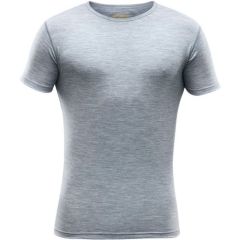 Termo majica Devold Breeze T-shirt Merino-Grey Melange-S