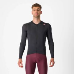 Kolesarski dres Castelli Espresso LS Jersey-Light Black/Dark Grey-S