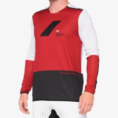 Kolesarska majica 100% R-CORE X jersey-Cherry/Black