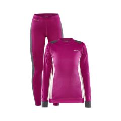 Žensko aktivno perilo Craft Core Dry Baselayer Set-Ž_Set_Craft_Core_Dry_Roxo_Granite-L